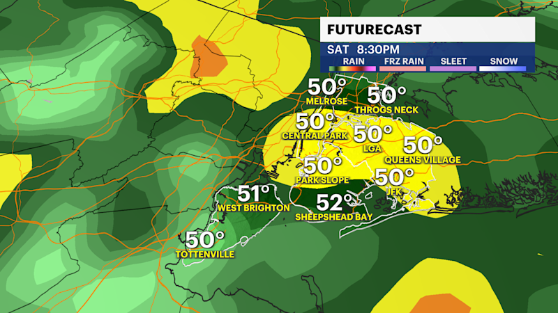 Story image: Chilly end to the work week for The Bronx; tracking rain for Saturday night 