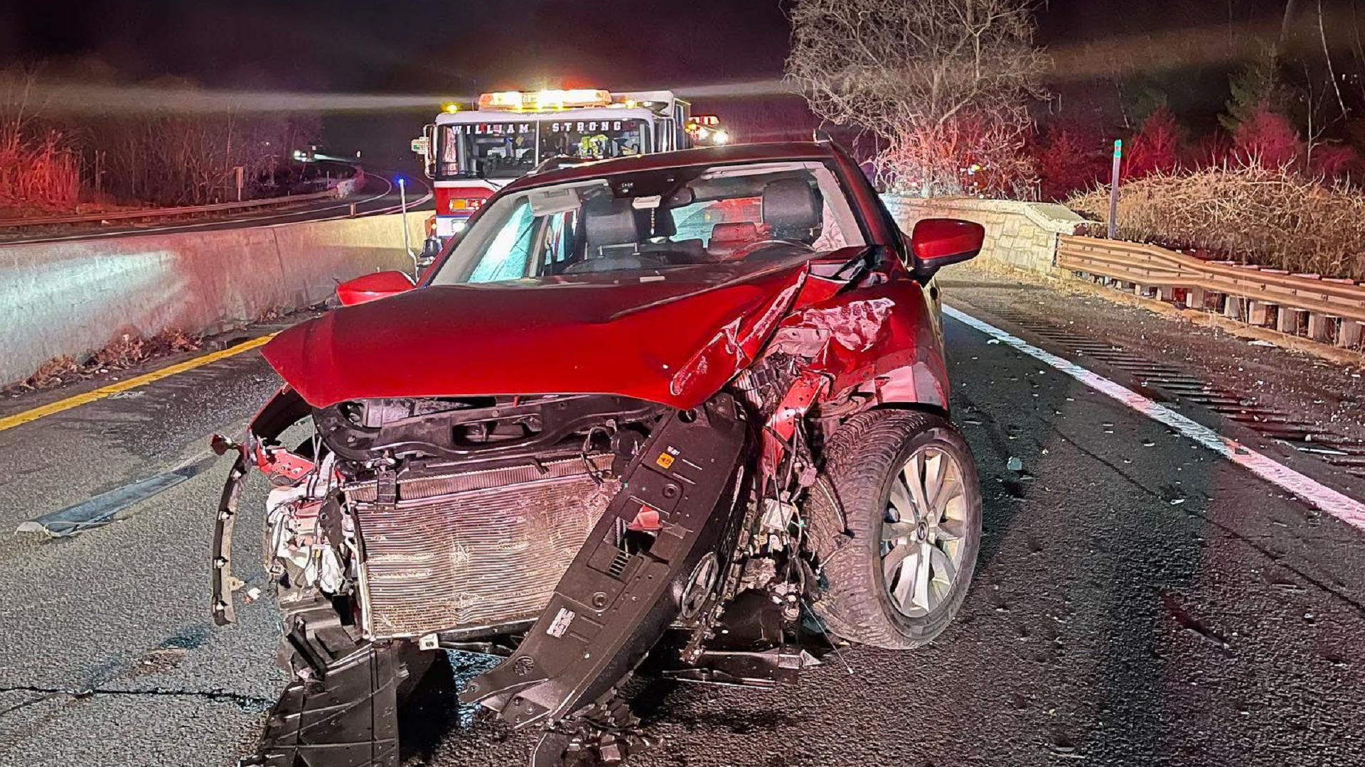 Victim in overnight Hutchinson crash walked to police headquarters