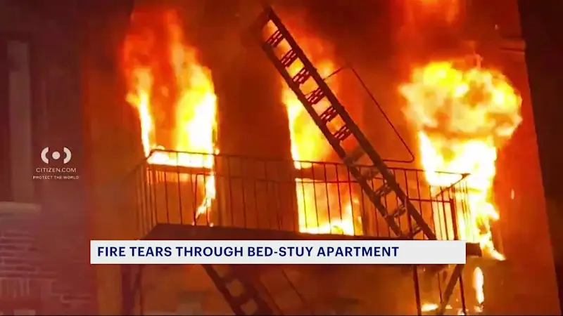 Story image: Fire rips through Bed-Stuy apartment on Thanksgiving night