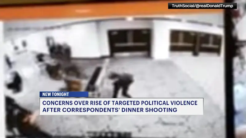 Story image: Closed circuit TV captures armed man sprinting through security during White House Correspondents' Dinner