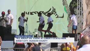Hundreds attend Juneteenth celebration at Liberty State Park
