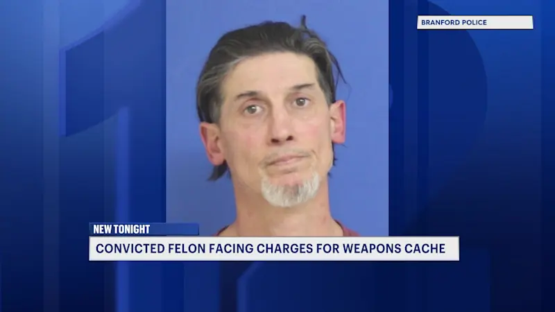 Story image: Police: Suspicious package at JFK led to seizure of significant amount of weapons from Branford home