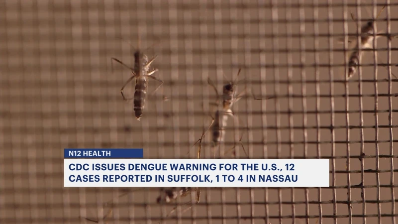 Story image: CDC issues Dengue warning: Up to 16 cases reported on Long Island
