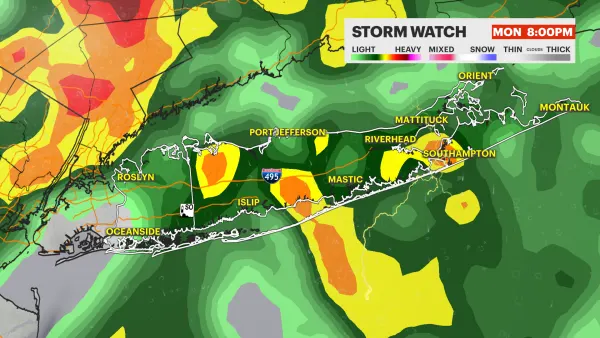 STORM WATCH: Storms, showers tonight for Long Island; sunny and warm temps for Tuesday