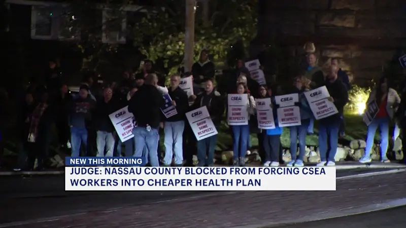 Story image: Judge: Nassau County blocked from forcing CSEA workers into cheaper health plan