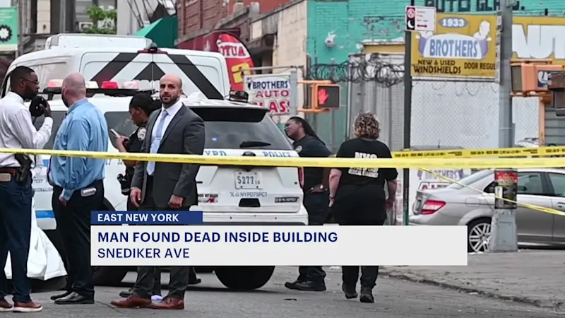 Story image: NYPD: Man found dead inside East New York building