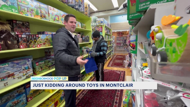 Story image: 'We see kids grow up': News 12 pops up at Just Kidding Around in Montclair