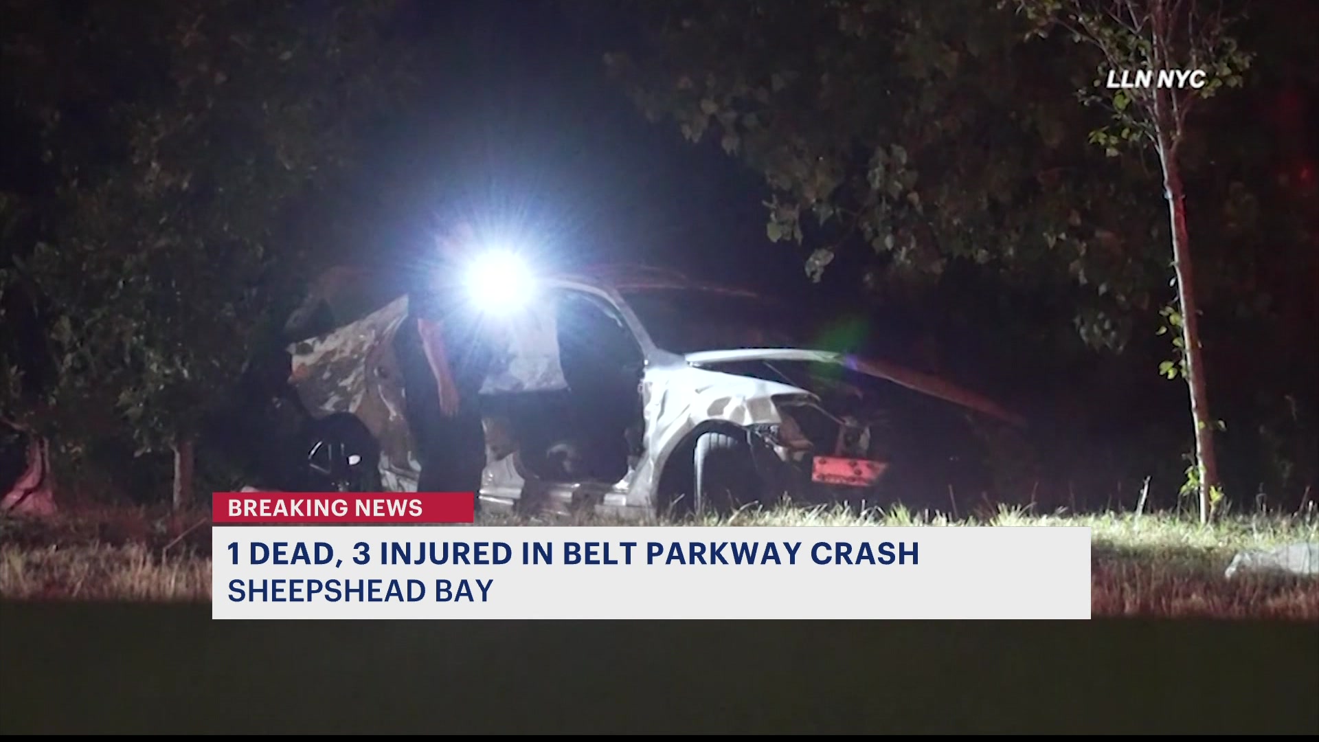 News 12 Brooklyn 1 Dead 3 Hurt In Overnight Belt Parkway Crash In