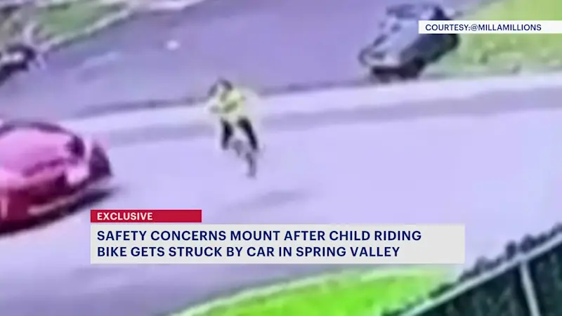 Story image: Shocking video of 5-year-old struck by taxi spotlights roadway safety concerns in Rockland