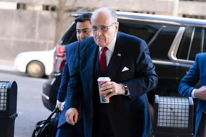 Story image: Rudy Giuliani injured in New Hampshire car crash, his spokesperson says