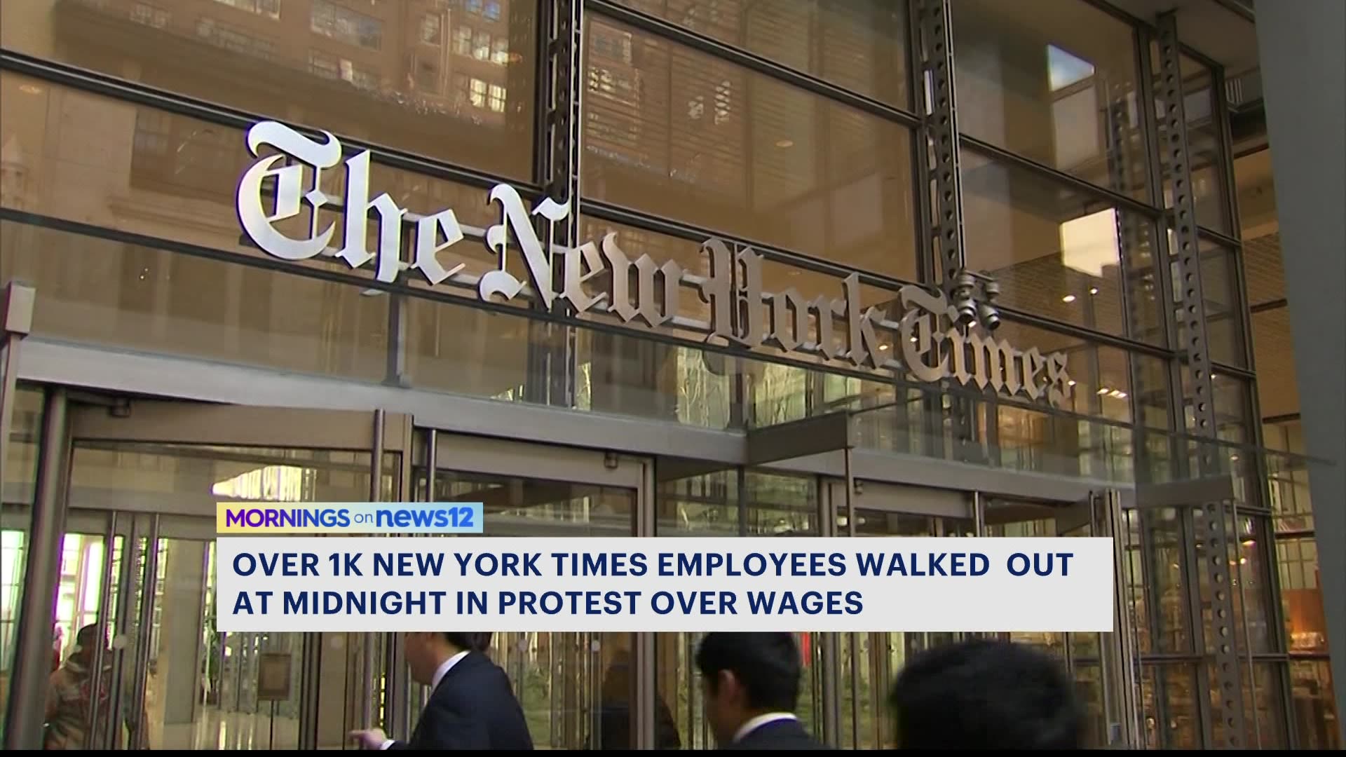 New York Times Journalists Other Workers On 24 Hour Strike