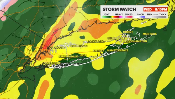 STORM WATCH: Warm with periods of heavy rain, gusty winds for Wednesday
