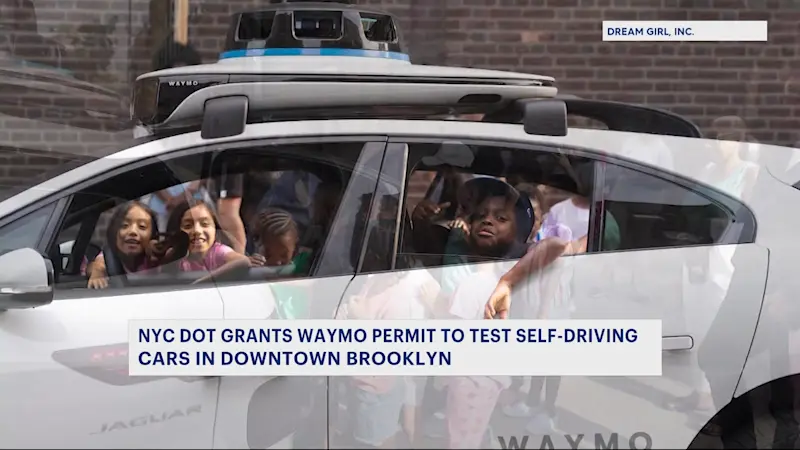 Story image: Hit the brakes or go full speed? People react to Waymo test driving cars in NYC