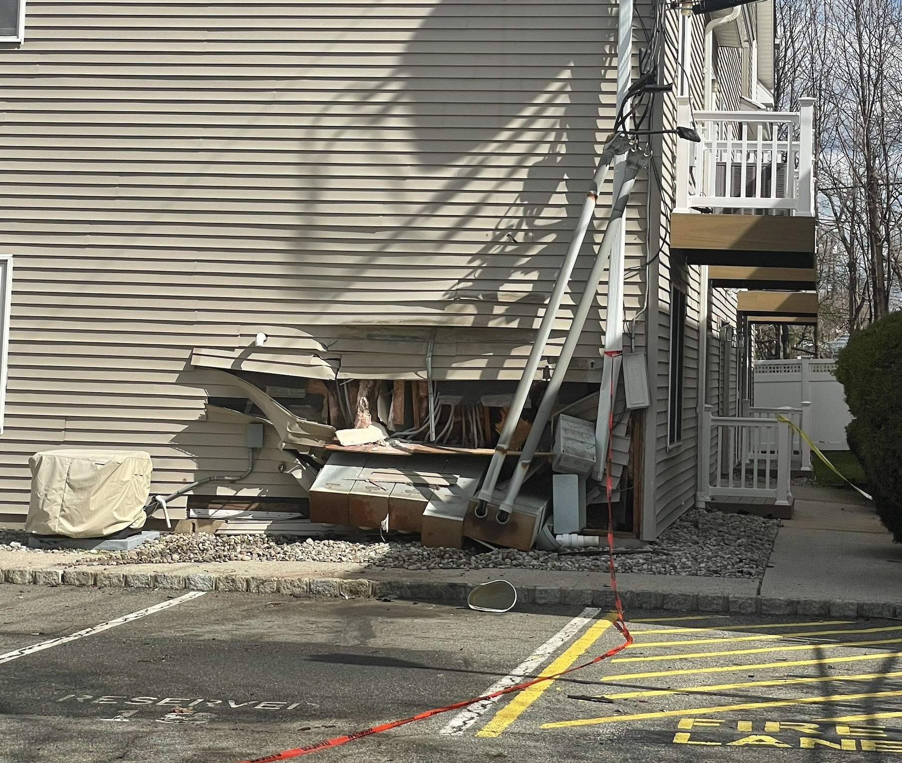 Car crash forces evacuation at Kearny condos; 2 arrested