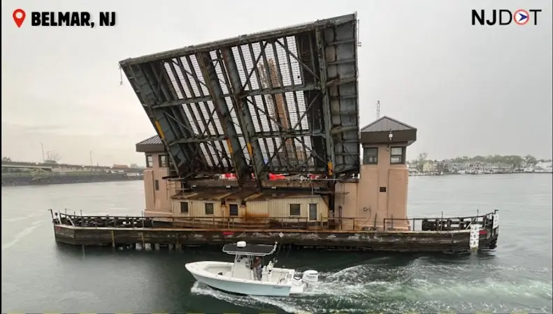 Story image: NJDOT: Route 71 drawbridge closed due to mechanical failure; detours in effect