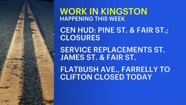 Traffic Alert: Kingston water department working to locate system leak