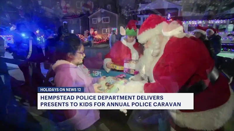 Story image: Hempstead's heroes become Santa's helpers