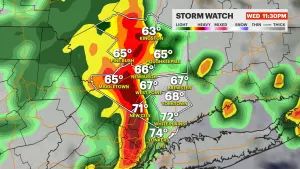 Storm Watch: Hot and humid today, strong thunderstorms possible this evening