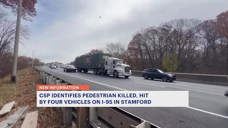 Story image: Police identify man fatally struck by 4 vehicles on I-95 in Stamford