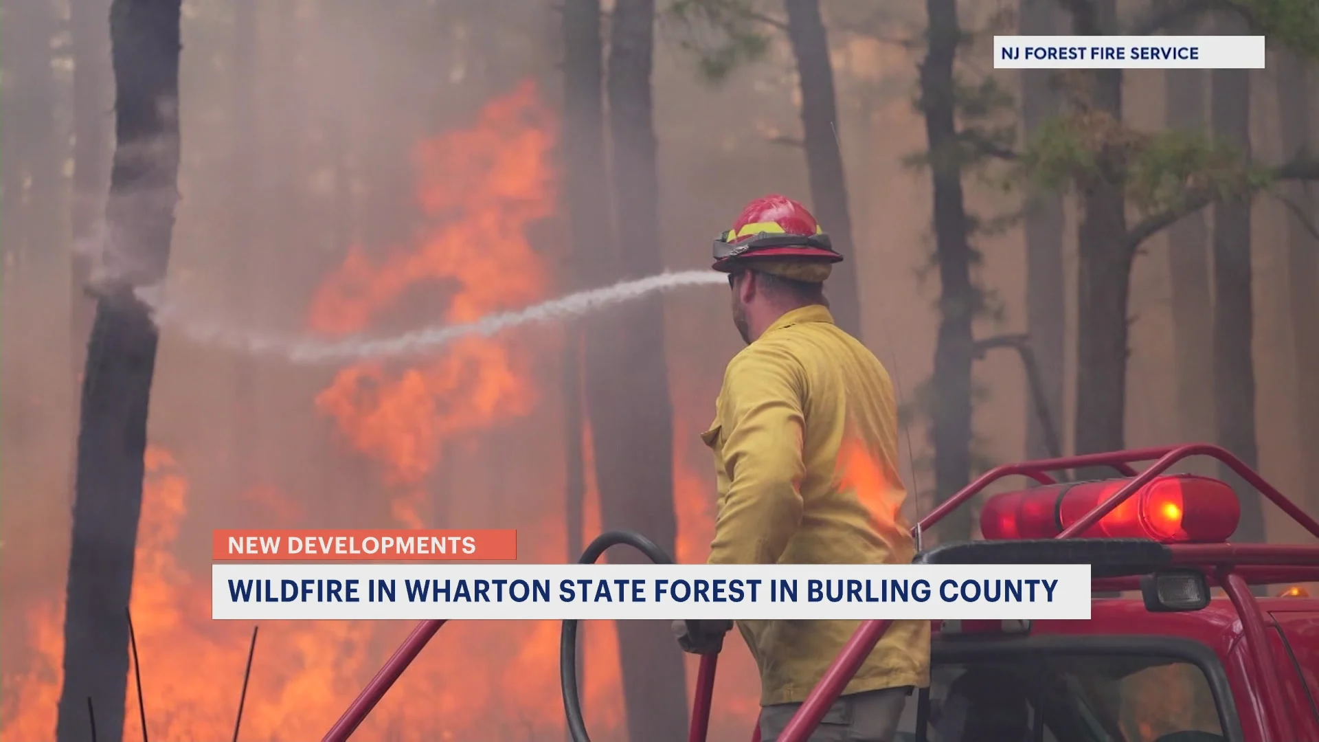 Wildfire in Wharton State Forest consumes more than 400 acres of land