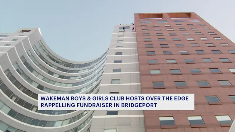 Story image: Over The Edge rappelling raises money for Wakeman Boys & Girls Club 