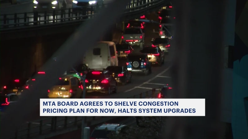 Story image: MTA votes to officially pause controversial congestion pricing plan