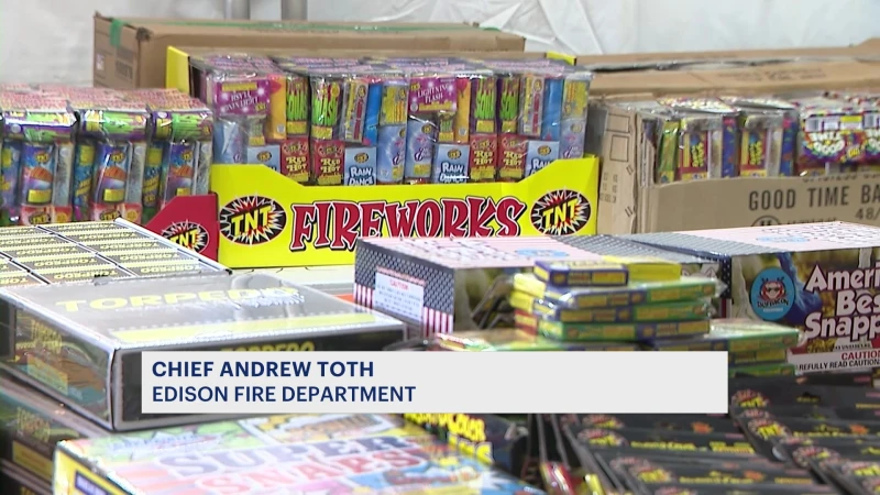 Story image: Edison Township puts ban on fireworks ahead of Diwali festival due to dry conditions