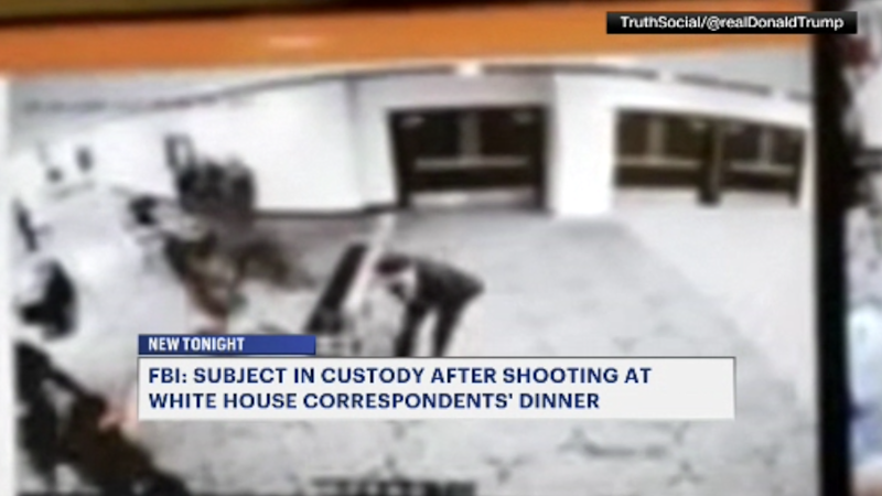 Story image: Closed circuit TV captures armed man sprinting through security during White House Correspondents' Dinner