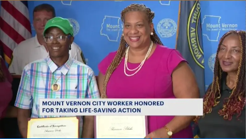 Story image: Mount Vernon worker honored for saving life