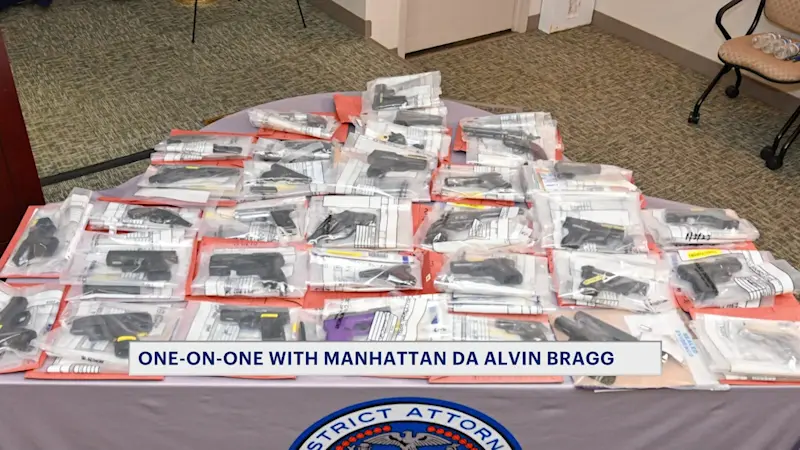 Story image: Manhattan DA Alvin Bragg talks gun violence prevention efforts, new law targeting 3D-printed guns
