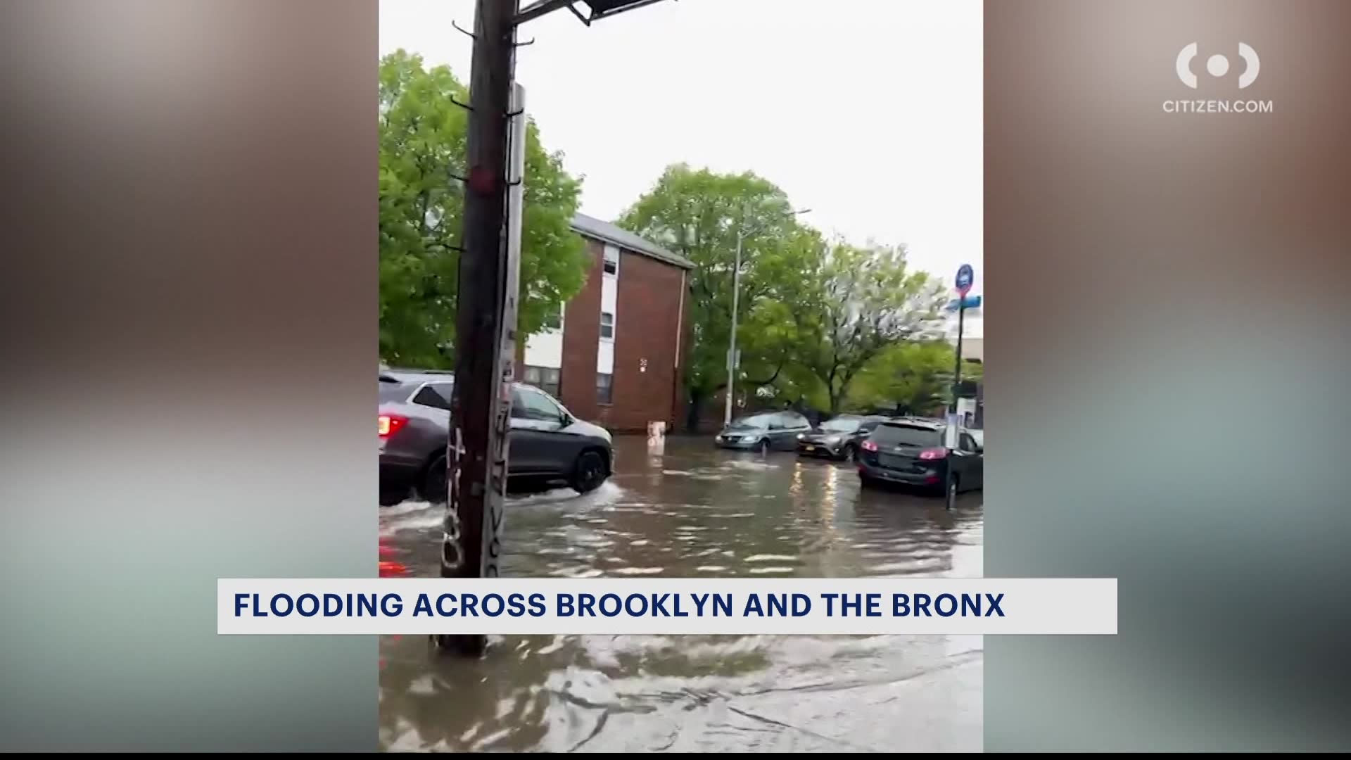 Heavy rains cause flooding on roads throughout the New York City metro area