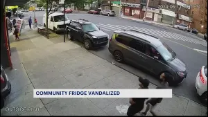  Destruction of Allerton community fridge caught on video