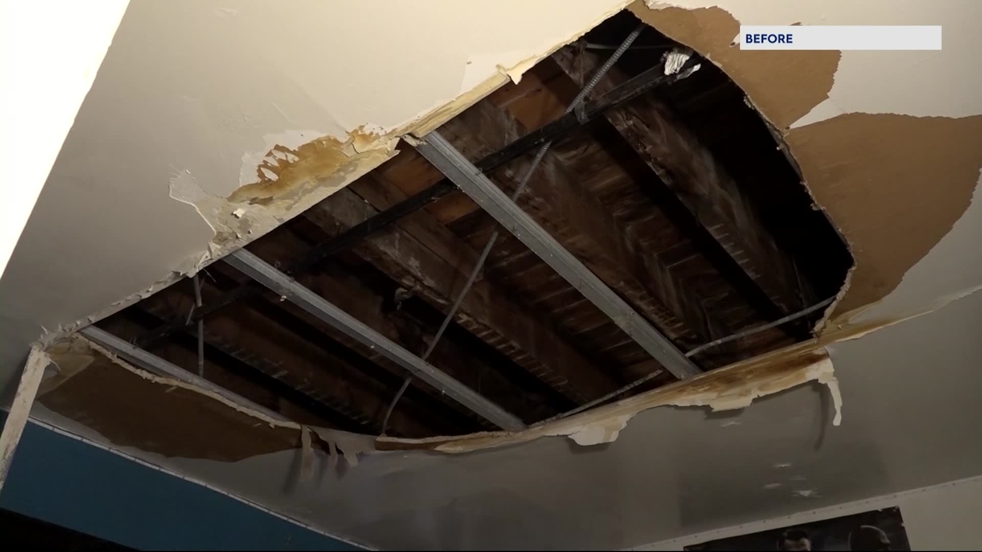 布朗克斯居民表示，在News 12报道后，天花板已得到修复