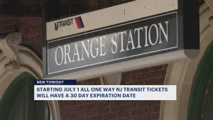 NJ Transit announces one-way tickets will expire after 30 days starting in July