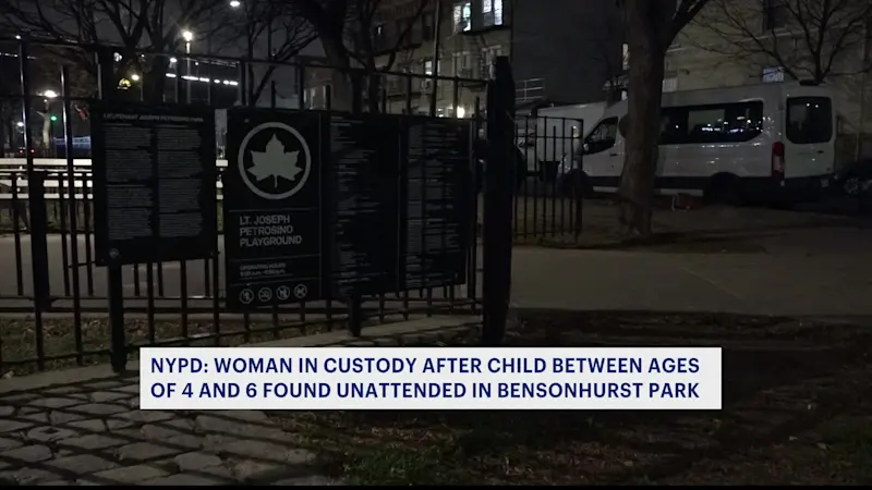Story image: NYPD: Woman in custody after young child found unattended in Bensonhurst park