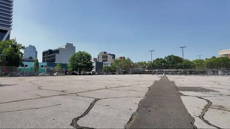 Story image: Officials acquire $14M in funds to transform McCarren Park's asphalt lot