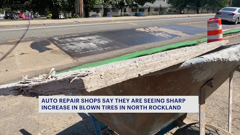 Story image: Construction of energy pipeline through North Rockland may be cause of sharp increase in blown tires
