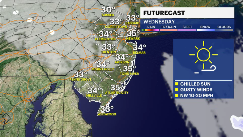 Story image: New Jersey braces for more cold this week; tracking possible weekend storm