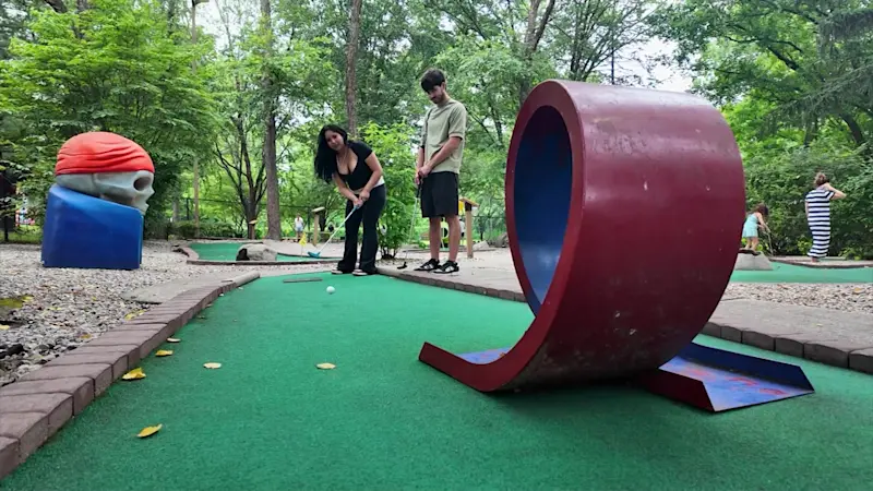 Story image: Road Trip Close To Home: Putting through summer at Saxon Woods mini golf