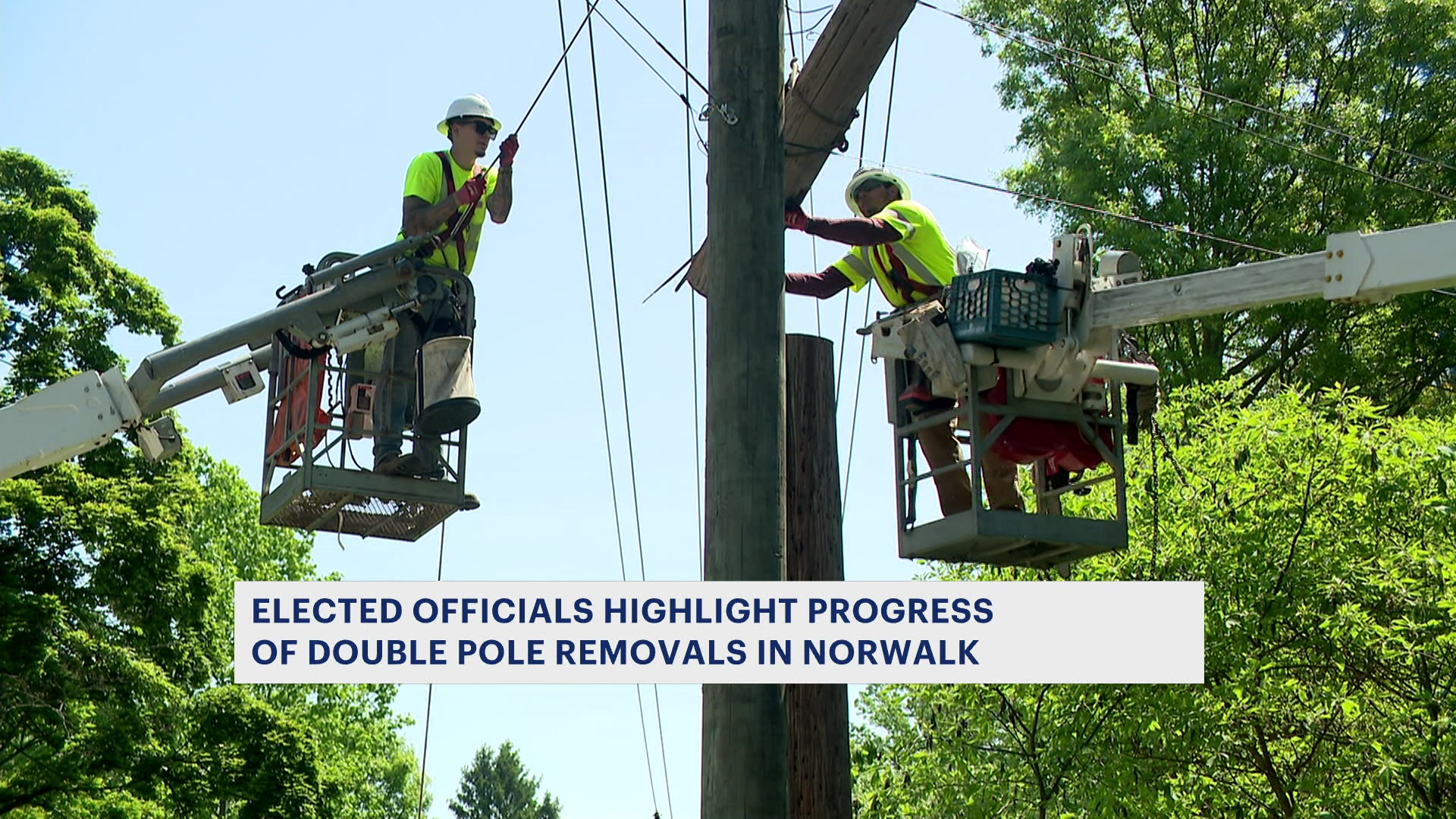 Norwalk officials say 61 of double pole transfers made, 31 of removals completed