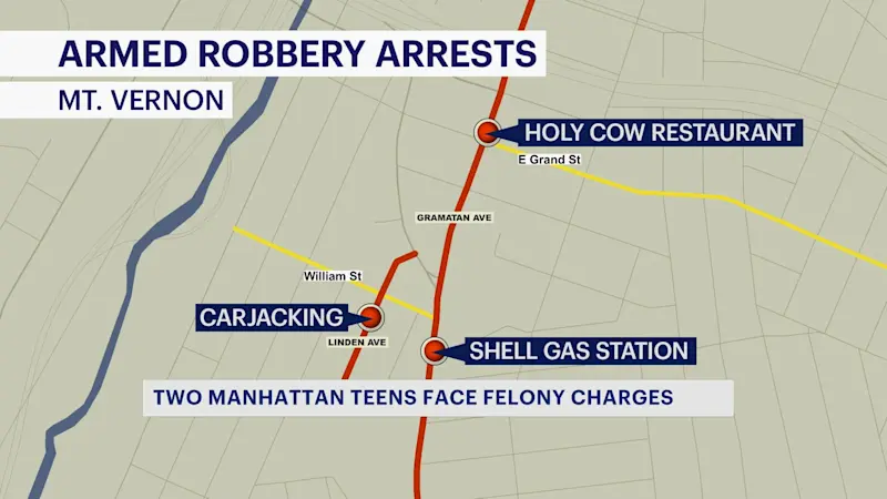 Story image: 2 teens face federal charges in Mount Vernon armed robbery spree