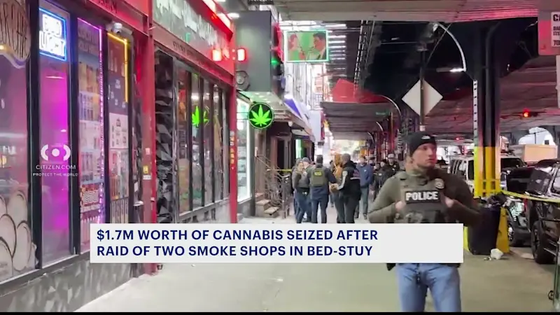 Story image: Authorities seize $1.7 million worth of cannabis products in Bed-Stuy