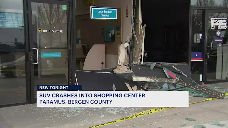 Story image: Police: Driver mistakes gas pedal for brake, crashes into 2 Paramus storefronts