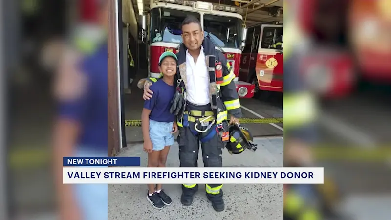 Story image: Valley Stream volunteer firefighter in urgent search for life-saving kidney donor