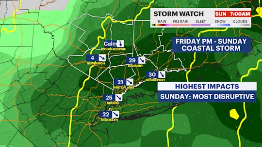 WEEKEND NOR'EASTER FUTURECAST