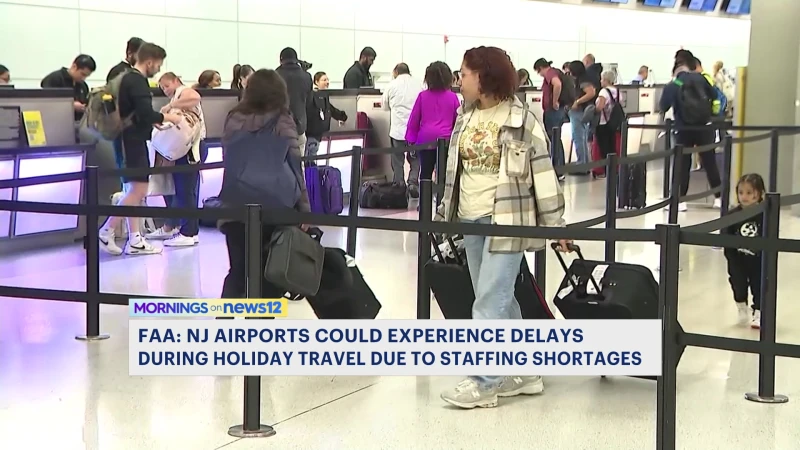 Story image: FAA warns New Jersey travelers of possible delays over holiday week