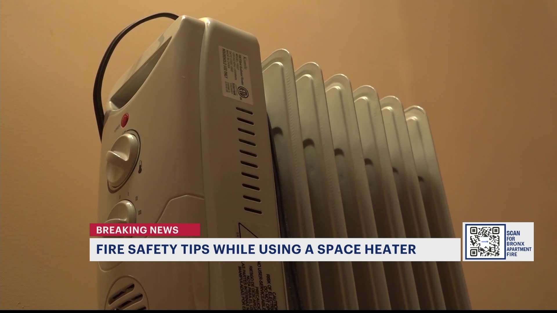 Experts give tips on how to use space heater safely