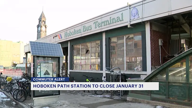 Story image: Renovation work to close Hoboken PATH station for nearly a month