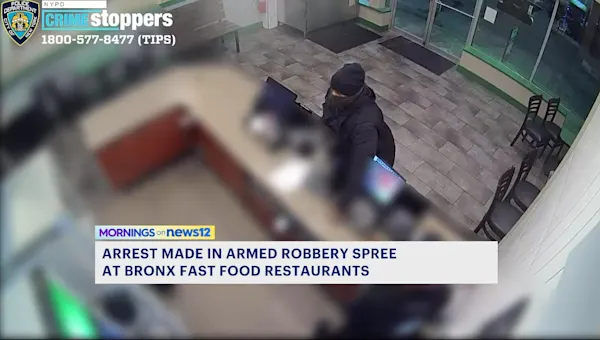 Kentucky man arrested in string of armed robberies at Bronx fast food restaurants