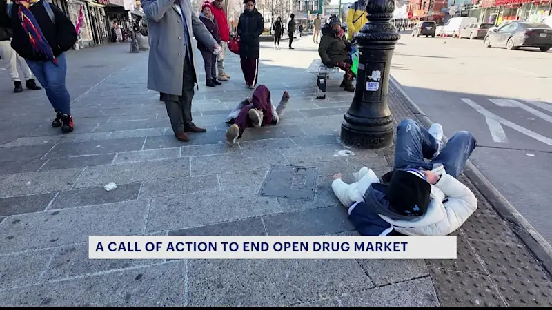 Story image: Rep. Torres calls for end to ‘open-air drug markets’ in The Hub; blasts city and state approach 